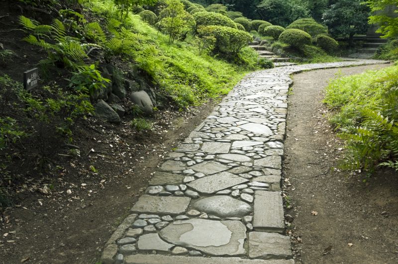 Outdoor Tile Pathway